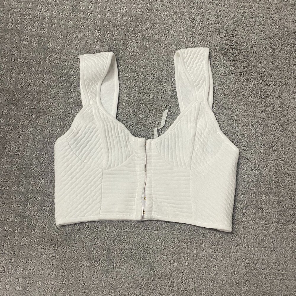 ARE YOU AM I KEKE CAP SLEEVE TOP